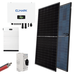 HYBR. SOLAR SYSTEM 3P/20kW 580W PANELS WITH BATT.