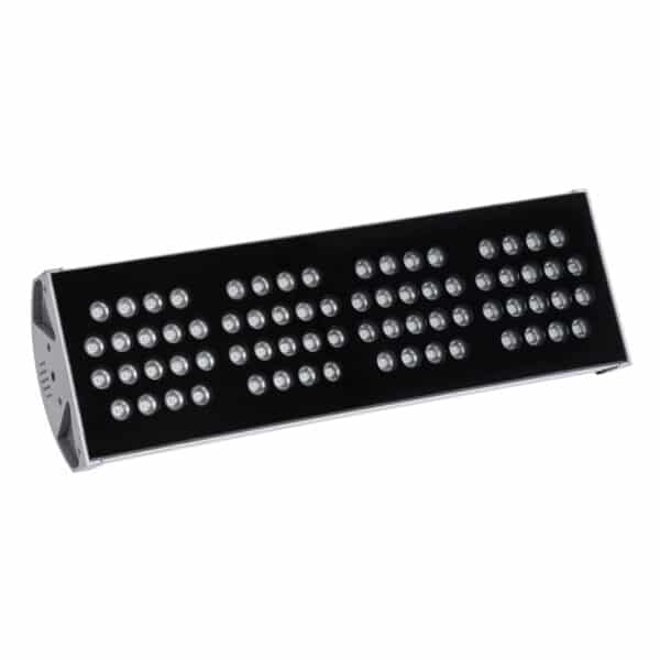 GloboStar® FLOOD-TENA 90226 Προβολέας Wall Washer για Φωτισμό Κτιρίων LED 144W 12240lm 10° DC 24V Αδιάβροχο IP65 L57 x W18 x H19.5cm RGBW DMX512 - Ασημί - 3 Years Warranty | 755,53 €