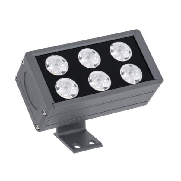 GloboStar® FLOOD-DANY 90375 Προβολέας Wall Washer για Φωτισμό Κτιρίων LED 24W 2160lm 5° DC 24V Αδιάβροχο IP65 L16 x W9.5 x H7.5cm Θερμό Λευκό 3000K - Γκρι Ανθρακί - 3 Years Warranty | 71,32 €