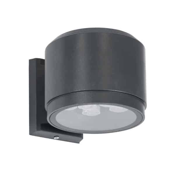 GloboStar® WALLLIGHT-GONA 90484 Φωτιστικό Τοίχου - Απλίκα LED 24W 2280lm 5° DC 24V Αδιάβροχο IP67 Μ13 x Π16.5 x Υ5cm Φυσικό Λευκό 4500K - Γκρι Ανθρακί - 3 Years Warranty | 134,04 €