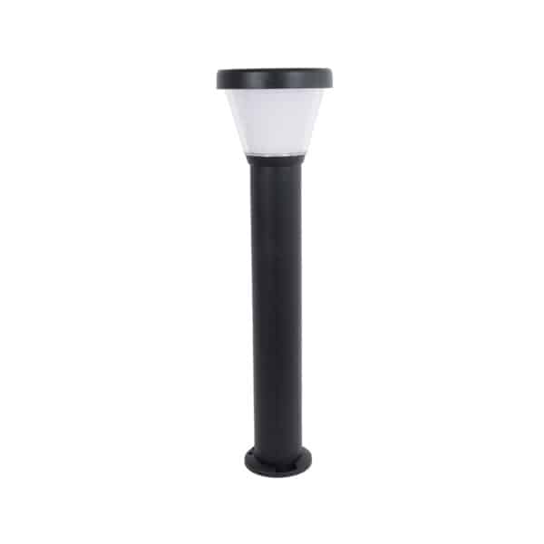 GloboStar® SOLARDIS 90523 LED Solar Bollard Light Κολωνάκι Κήπου Εξωτερικού Χώρου 10W 180lm 120° με Ενσωματωμένο Φωτοβολταϊκό Panel 6V 5W & Επαναφορτιζόμενη Μπαταρία Li-ion 3.2V 6000mAh με Αισθητήρα Ημέρας-Νύχτας - Αδιάβροχο IP65 Φ24 x Υ88cm Ψυχρό Λευκό 6000K - 2 Χρόνια Εγγύηση | 97,09 €