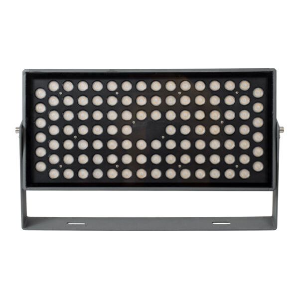 GloboStar® FLOOD-ZANA 90558 Προβολέας Wall Washer για Φωτισμό Κτιρίων LED 100W 9000lm 30° DC 24V Αδιάβροχο IP65 Μ45.5 x Π28 x Υ10cm Θερμό Λευκό 2700K - Γκρι Ανθρακί - 3 Years Warranty | 243,78 €