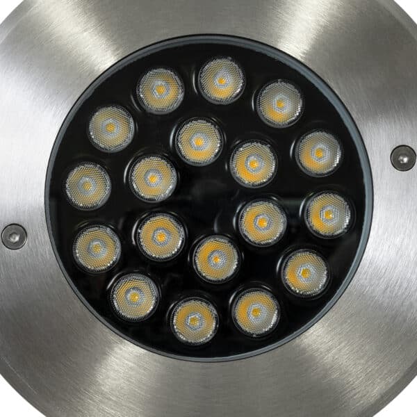 GloboStar® UNDERGROUND-SINA 90572 Χωνευτό Φωτιστικό Σποτ Δαπέδου LED 18W 1710lm 15° DC 24V Αδιάβροχο IP68 Φ20 x Υ11cm Φυσικό Λευκό 4500K - Ανοξείδωτο Ατσάλι - 3 Χρόνια Εγγύηση | 43,42 €