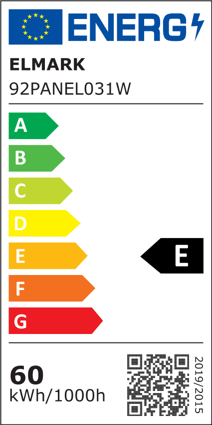 60W LED Πάνελ High Power 595x595mm Λευκό Ημέρας (4000K) Λευκό Πλαίσιο Elmark - Image 2