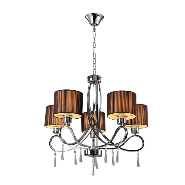 LILLY ΠΟΛΥΦΩΤΟ 5XE27 ΧΡΩΜΙΟ D650X590mm