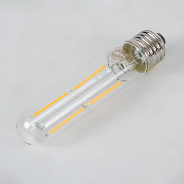 GloboStar® 99019 Λάμπα LED Long Filament E27 T30 Σωλήνας 4W 400lm 360° AC 220-240V IP20 Φ3 x Υ13.5cm Θερμό Λευκό 2700K με Διάφανο Γυαλί - Dimmable - 3 Years Warranty | 9,05 €