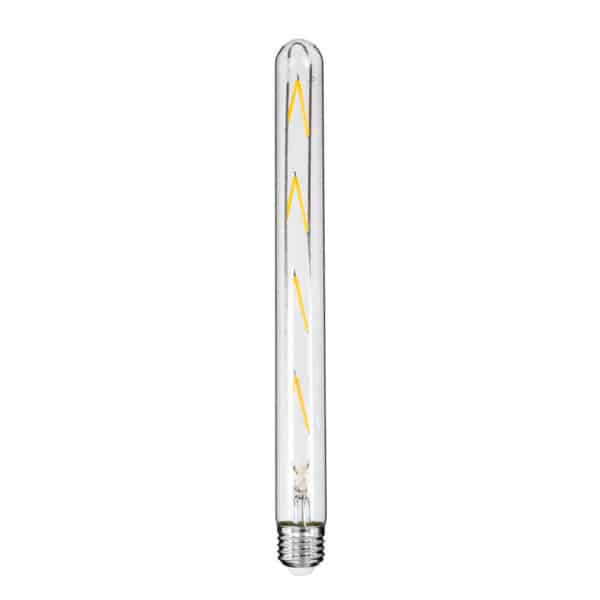 GloboStar® 99020 Λάμπα LED Long Filament E27 T30 Σωλήνας 8W 800lm 360° AC 220-240V IP20 Φ3 x Υ30cm Θερμό Λευκό 2700K με Διάφανο Γυαλί - Dimmable - 3 Years Warranty | 10,88 €