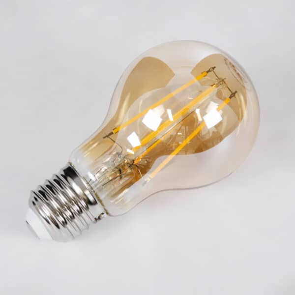 GloboStar® 99038 Λάμπα LED Long Filament E27 A60 Γλόμπος 10W 900lm 360° AC 220-240V IP20 Φ6 x Υ10.5cm Ultra Θερμό Λευκό 2200K με Μελί Γυαλί - Dimmable - 3 Χρόνια Εγγύηση | 7,86 €