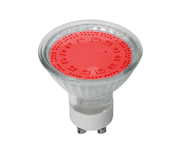 LED ΛΑΜΠΤΗΡΑΣ SMD2835 3W GU10 230V 3000K ΚΟΚΚΙΝΟ