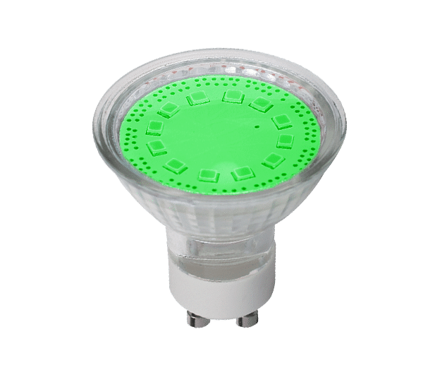 LED ΛΑΜΠΤΗΡΑΣ SMD2835 3W GU10 230V 3000K ΠΡΑΣΙΝΟ