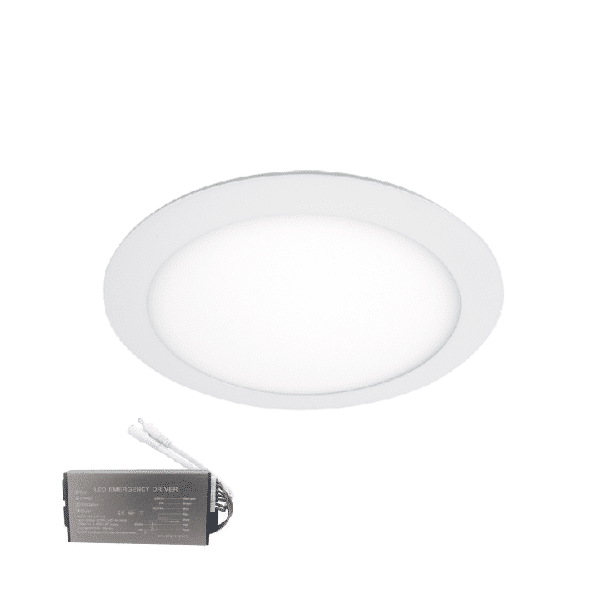 LED ΠΑΝΕΛ ΣΤΡΌΓΓΥΛΟ 10W 4000K IP65+ΚΙΤ ΑΣΦΑΛΕΙΑΣ
