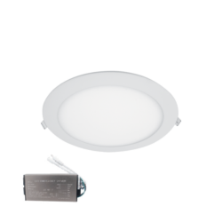 LED ΠΑΝΕΛ ΣΤΡΌΓΓΥΛΟ 18W 6500K IP44+ ΚΙΤ ΑΣΦΑΛΕΙΑΣ