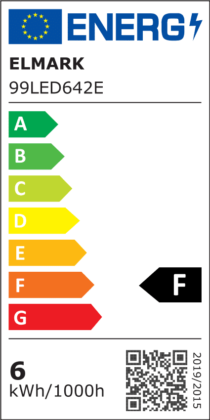 6W LED Πάνελ Τετράγωνο με Γυαλί Λευκό Ημέρας (4000K) με Kit Ασφαλείας Elmark - Image 2