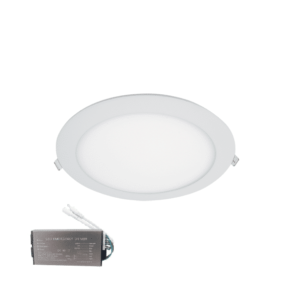 LED ΠΑΝΕΛ ΣΤΡΟΓΓΥΛΟ ΧΩΝΕΥΤΟ 18W 6400K+ ΚΙΤ ΑΣΦΑΛΕΙΑΣ