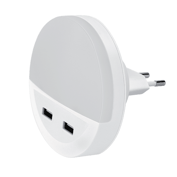 LED ΦΩΤΑΚΙ ΝΥΚΤΟΣ ΜΕ 2xUSB 0.5W 4000K