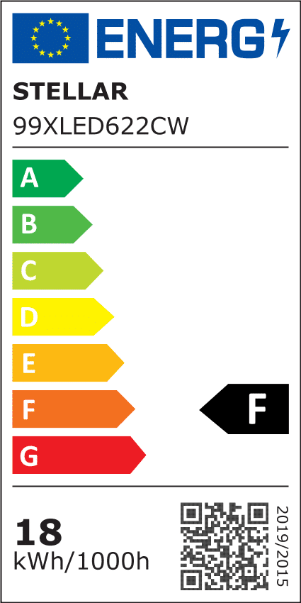 18W LED Πάνελ Στρογγυλό Εξωτερικό Ψυχρό Λευκό (6500K) Stellar - Image 2