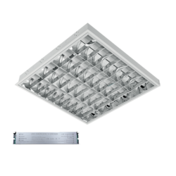 LENA-V ΜΕ LED (600MM) 4X9W 6400K ΧΩΝΕΥΤΟ 595X595mm ΜΕ ΜΠΛΟΚ