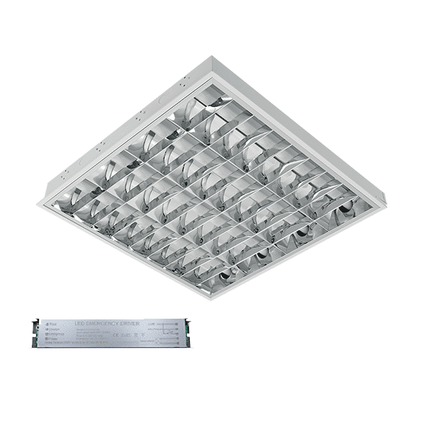 LENA-V ΜΕ LED (600MM) 4X9W 4000K ΧΩΝΕΥΤΟ 595X595mm ΜΕ ΜΠΛΟΚ