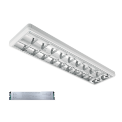 LENA-V ΜΕ LED (1200MM) 2X18W 6400K ΕΞΩΤΕΡΙΚΟ 1230X330mm ΜΕ ΜΠΛΟΚ