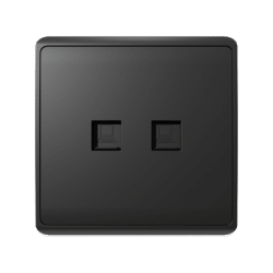 LONDON DOUBLE COMPUTER RJ45 SOCKET ANTHRACITE