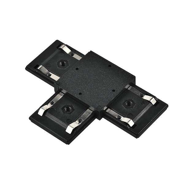 EL-TC 1 COLOUR SERIES T-CONNECTOR FOR RAIL BLACK