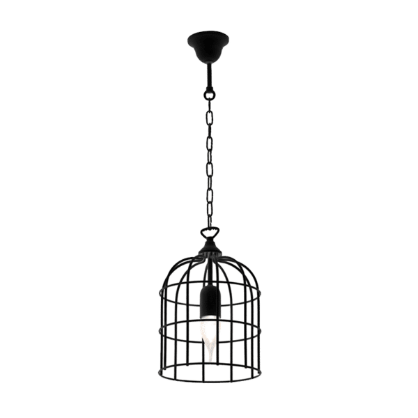 CAGE ΚΡΕΜΑΣΤΟ ΦΩΤΙΣΤΙΚΟ 1xE27 ΜΑΥΡΟ