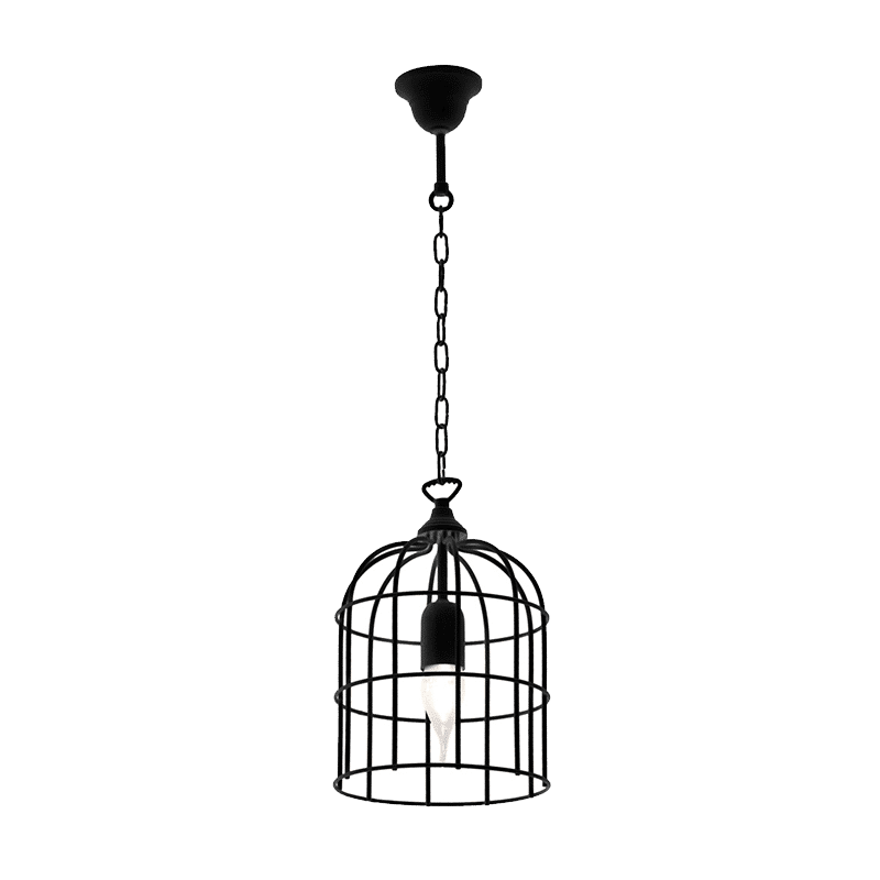 CAGE ΚΡΕΜΑΣΤΟ ΦΩΤΙΣΤΙΚΟ 1xE27 ΜΑΥΡΟ CAGE ΚΡΕΜΑΣΤΟ ΦΩΤΙΣΤΙΚΟ 1xE27 ΜΑΥΡΟ