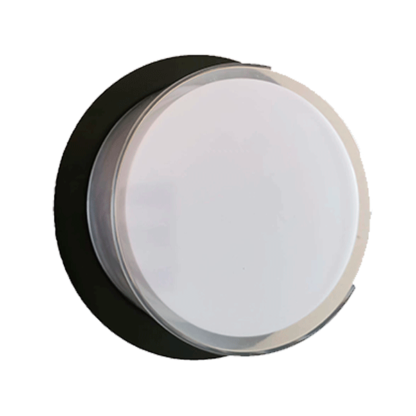 GRF342 LED ΑΠΛΙΚΑ 12W 4000K IP44 ΜΑΥΡΗ