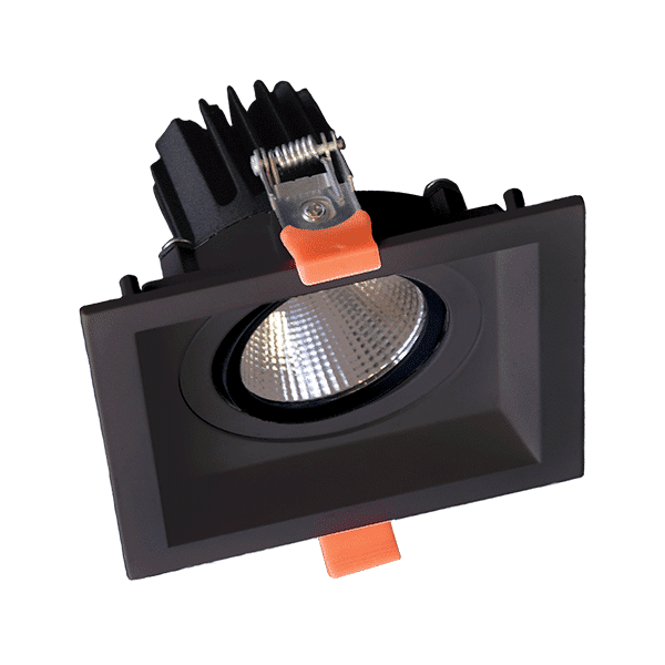 ΤΕΤΡΑΓΩΝΟ ΚΙΝΟΥΜΕΝΟ LED ΣΠΟΤ  30W 230V 3000K ΜΑΥΡΟ