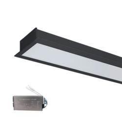 LED ΠΡΟΦΙΛ ΧΩΝΕΥΤΟ S77 48W 4000K 1200MM ΜΑΥΡΟ+ΚΙΤ ΑΣΦΑΛΕΙΑΣ