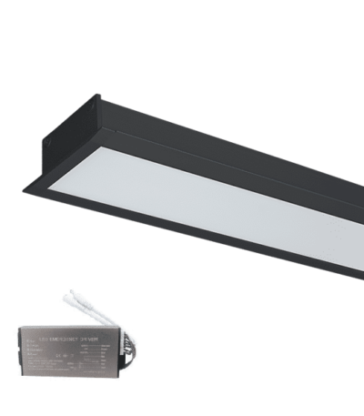 LED ΠΡΟΦΙΛ ΙΣΧΥΟΣ ΧΩΝΕΥΤΗΣ ΤΟΠΟΘΕΤΗΣΗΣ S48 40W 4000K ΜΑΥΡΟ+ΜΠΑΤΑΡΙΑ ΑΣΦΑΛΕΙΑΣ