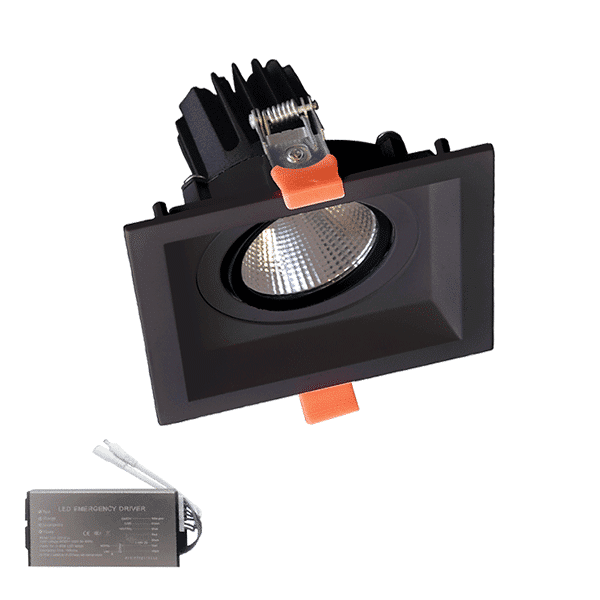ΤΕΤΡΑΓΩΝΟ LED ΣΠΟΤ 30W 230V 3000K BL+ΚΙΤ ΑΣΦΑΛΕΙΑΣ