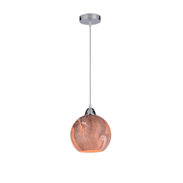 MARBLE-1A ΚΡΕΜΑΣΤΟ ΦΩΤΙΣΤΙΚΟ 1XE27 ΚΑΦΕ D200mm