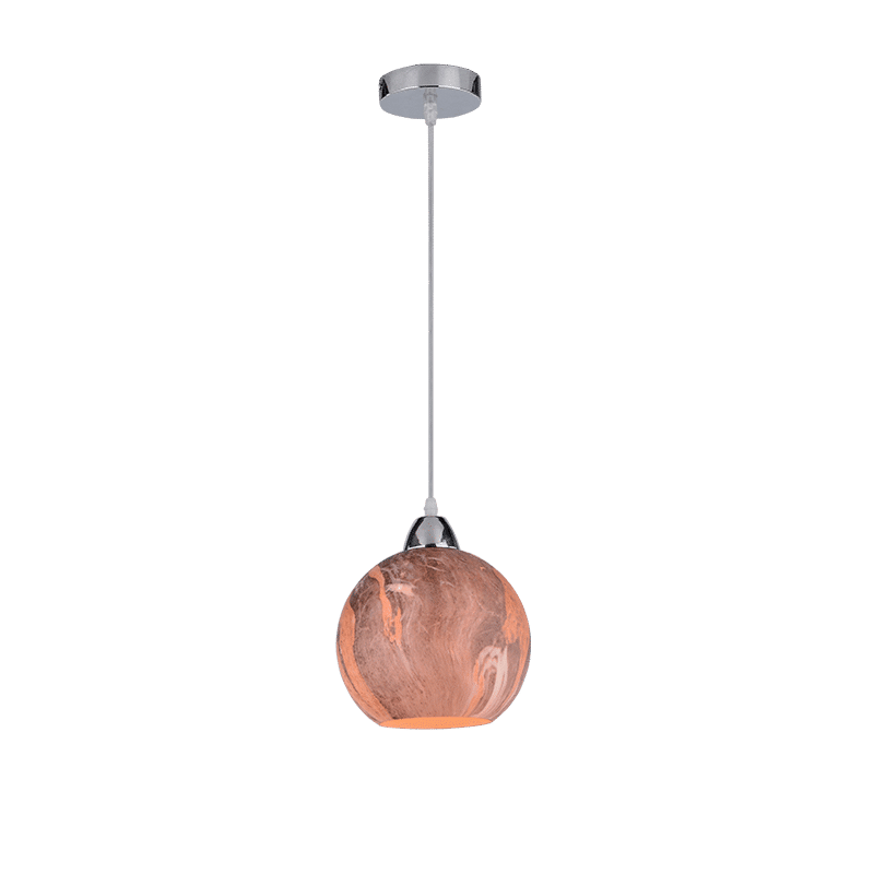 MARBLE-1A ΚΡΕΜΑΣΤΟ ΦΩΤΙΣΤΙΚΟ 1XE27 ΚΑΦΕ D200mm MARBLE-1A ΚΡΕΜΑΣΤΟ ΦΩΤΙΣΤΙΚΟ 1XE27 ΚΑΦΕ D200mm