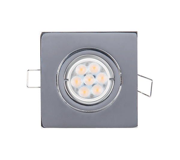 LED ΣΠΟΤ ΜΕΤΑΛΛΙΚΟ ΤΕΤΡΑΓΩΝΟ HIGH POWER 6W 2700-3000K ΧΡΩΜΙΟ