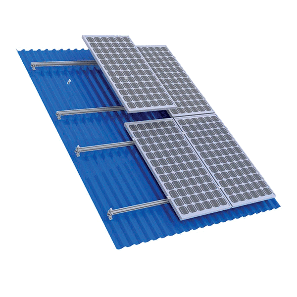 STRUCTURE FOR SANDWICH ROOF 580W PANEL 20kW