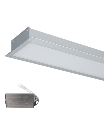 LED ΠΡΟΦΙΛ ΙΣΧΥΟΣ ΧΩΝΕΥΤΗΣ ΤΟΠΟΘΕΤΗΣΗΣ S48 40W 4000K ΓΚΡΙ+ΜΠΑΤΑΡΙΑ ΑΣΦΑΛΕΙΑΣ