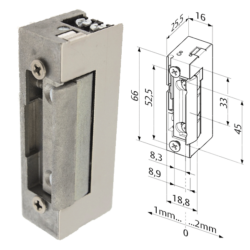 ELECTROMAGNETIC STRIKE PLATES 8-16V AC/DC