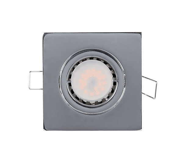 LED ΣΠΟΤ ΜΕΤΑΛΛΙΚΟ ΤΕΤΡΑΓΩΝΟ PAR 16 5.5W 4000-4300K ΝΙΚΕΛ ΜΑΤ