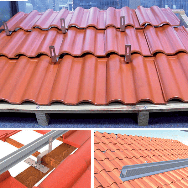 MOUNT STRUCTURE FOR TILE ROOF 580W PANEL 3.6kW
