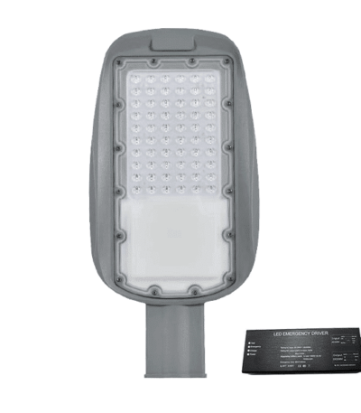 PRAGUE SMD LED ΦΩΤΙΣΤΙΚΟ ΔΡΟΜΟΥ 50W 4000K IP65+ ΚΙΤ ΑΣΦΑΛΕΙΑΣ