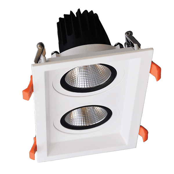 ΔΙΠΛΟ ΚΙΝΟΥΜΕΝΟ LED ΣΠΟΤ 2X15W 230V 4000K ΛΕΥΚΟ