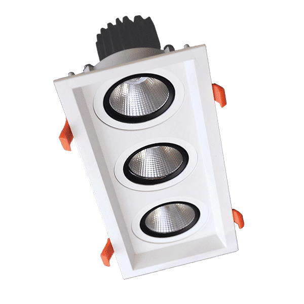 ΤΡΙΠΛΟ ΚΙΝΟΥΜΕΝΟ LED ΣΠΟΤ  3X15W 230V 3000K ΛΕΥΚΟ