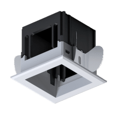 MODENA 1 MODULE RECESSED BOX WITH FRAME WHITE