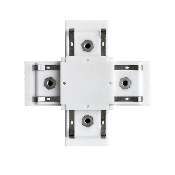 EL-XC 1 COLOUR SERIES X-CONNECTOR FOR RAIL WHITE