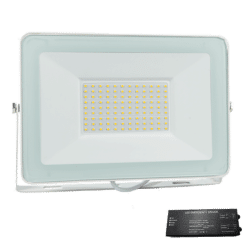 VEGA100 SLIM SMD 100W LED ΠΡΟΒΟΛΕΑΣ 3000K WH+ ΚΙΤ ΑΣΦΑΛΕΙΑΣ