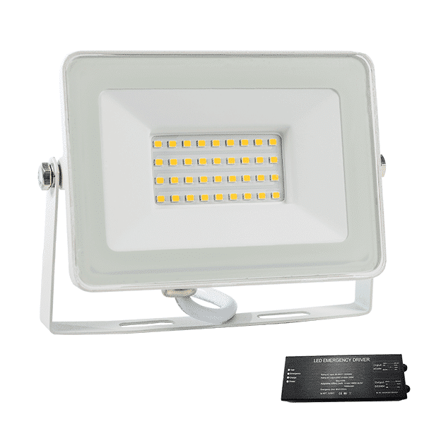 VEGA30 SLIM SMD 30W LED ΠΡΟΒΟΛΕΑΣ 3000K ΛΕΥΚΟ+ ΚΙΤ ΑΣΦΑΛΕΙΑΣ