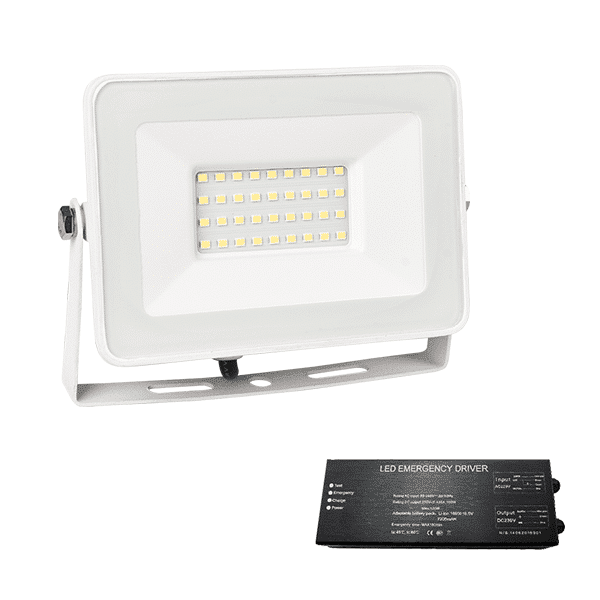 VEGA SLIM SMD LED ΠΡΟΒΟΛΕΑΣ 30W 4000K ΛΕΥΚΟ+ ΚΙΤ ΑΣΦΑΛΕΙΑΣ