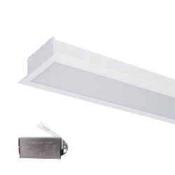 LED ΠΡΟΦΙΛ ΧΩΝΕΥΤΟ S77 24W 4000K 600MM ΛΕΥΚΟ+ΚΙΤ ΑΣΦΑΛΕΙΑΣ