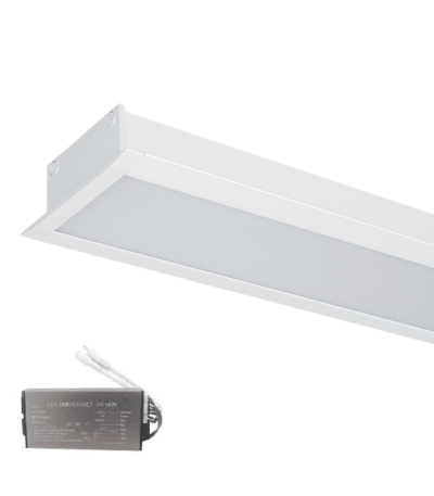 LED ΠΡΟΦΙΛ ΙΣΧΥΟΣ ΧΩΝΕΥΤΗΣ ΤΟΠΟΘΕΤΗΣΗΣ S48 40W 4000K ΛΕΥΚΟ+ΜΠΑΤΑΡΙΑ ΑΣΦΑΛΕΙΑΣ